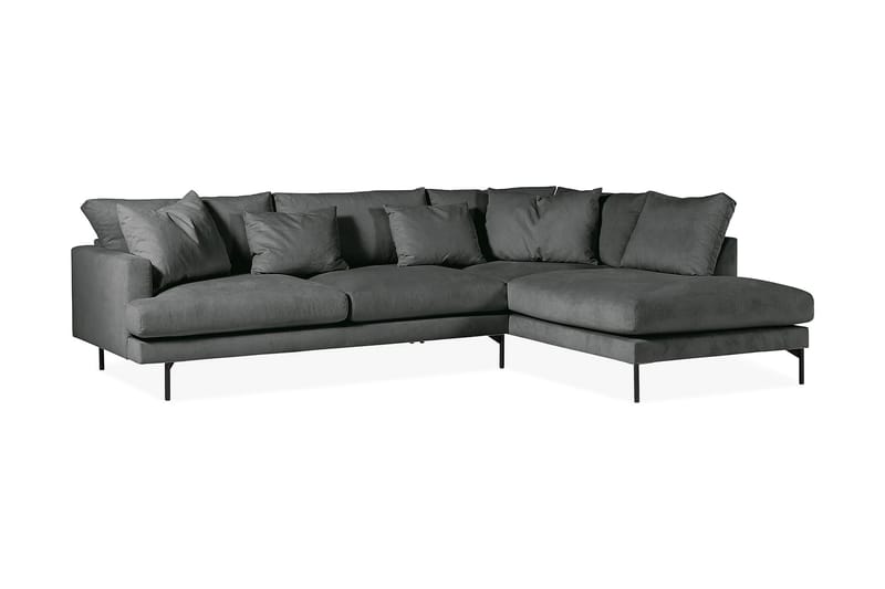 4-seters Sofa med Sjeselong Armunia Høyre - Grå - Møbler - Sofaer - Sofaer med sjeselong - 4 seters sofa med divan