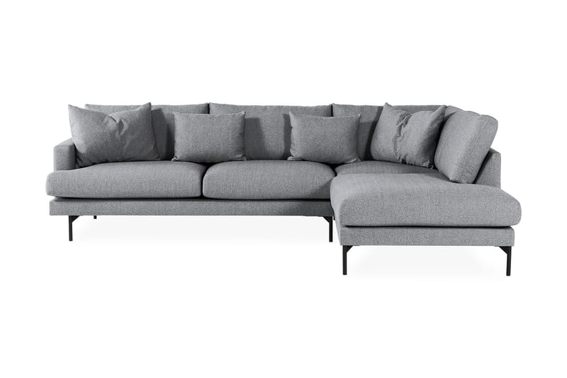 4-seters Sofa med Sjeselong Armunia Høyre - Grå - Møbler - Sofaer - Sofaer med sjeselong - 4 seters sofa med divan