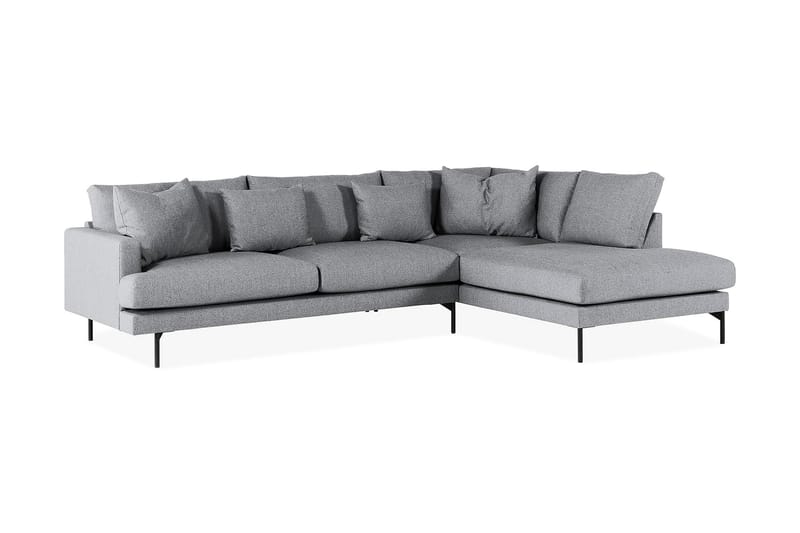 4-seters Sofa med Sjeselong Armunia Høyre - Grå - Møbler - Sofaer - Sofaer med sjeselong - 4 seters sofa med divan