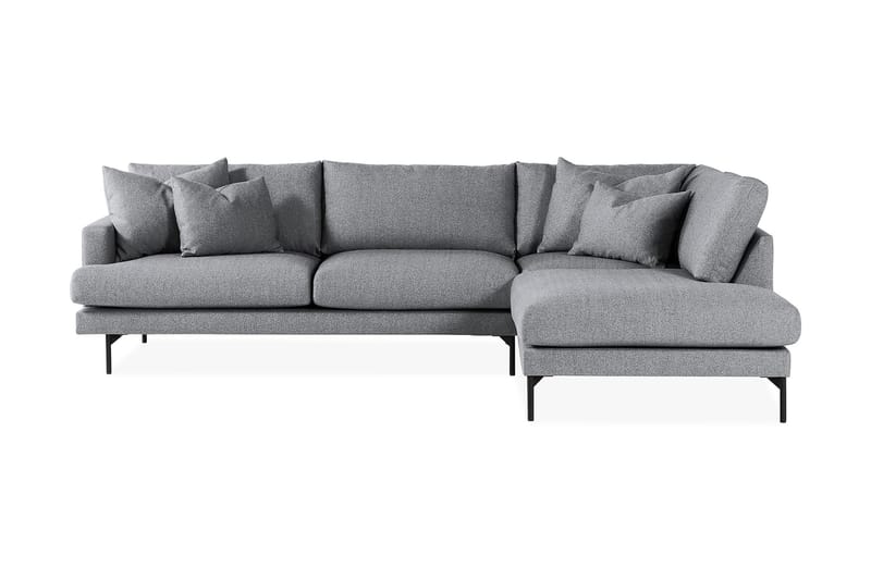 4-seters Sofa med Sjeselong Armunia Høyre - Grå - Møbler - Sofaer - Sofaer med sjeselong - 4 seters sofa med divan