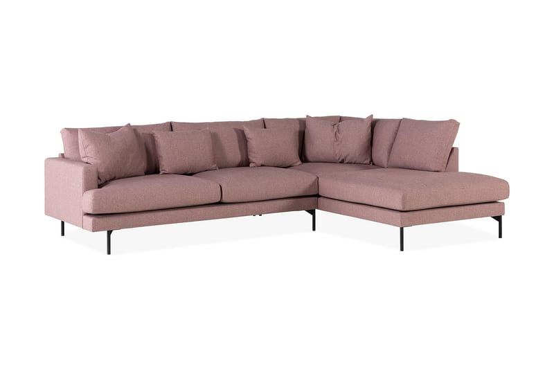 4-seters Sofa med Sjeselong Armunia Høyre - Lilla - Møbler - Sofaer - Sofaer med sjeselong - 4 seters sofa med divan