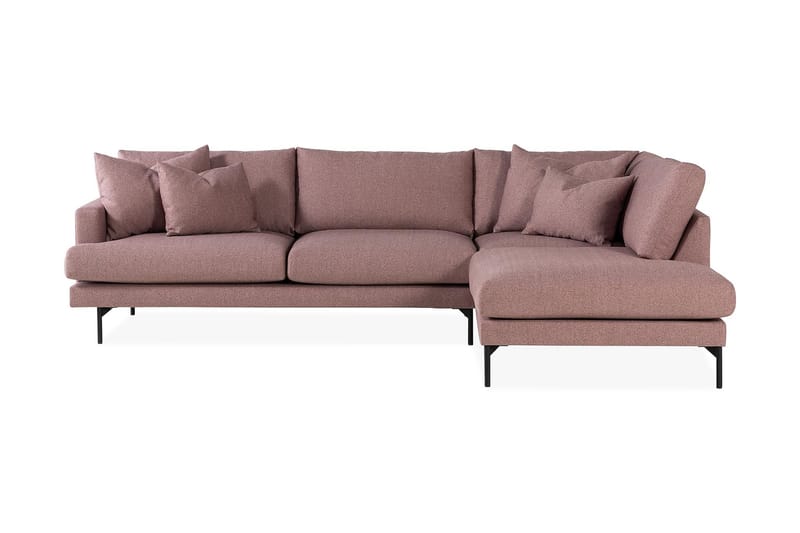 4-seters Sofa med Sjeselong Armunia Høyre - Lilla - Møbler - Sofaer - Sofaer med sjeselong - 4 seters sofa med divan