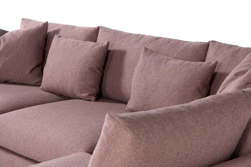 4-seters Sofa med Sjeselong Armunia Høyre - Lilla - Møbler - Sofaer - Sofaer med sjeselong - 4 seters sofa med divan