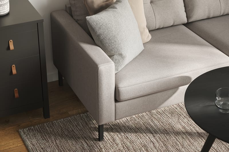 4-seters Sofa med Sjeselong Høyre Frillestad - Beige - Møbler - Sofaer - Sofaer med sjeselong - 4 seters sofa med divan