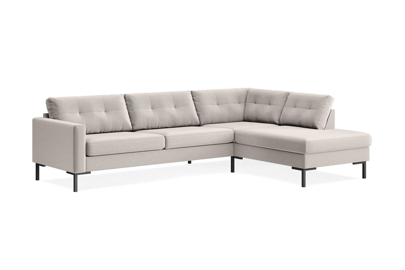 4-seters Sofa med Sjeselong Høyre Frillestad - Beige - Møbler - Sofaer - Sofaer med sjeselong - 4 seters sofa med divan