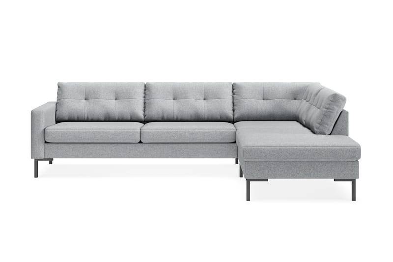 4-seters Sofa med Sjeselong Høyre Frillestad - Grå - Møbler - Sofaer - Sofaer med sjeselong - 4 seters sofa med divan