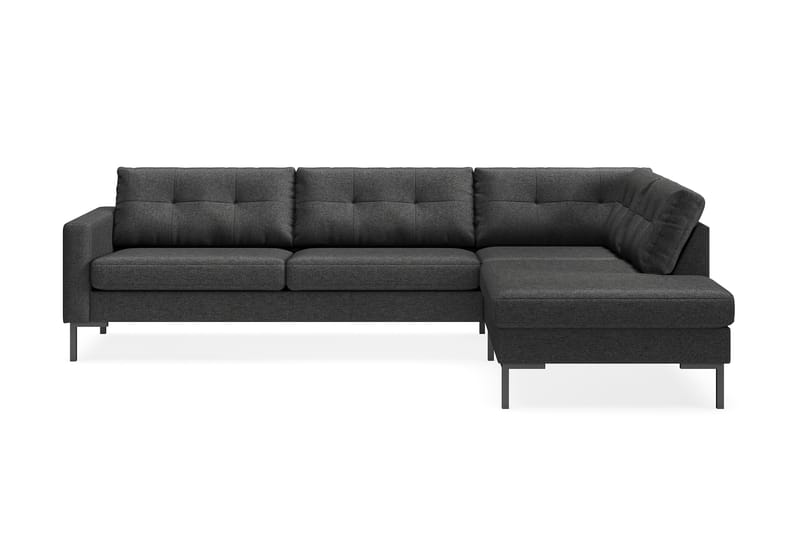 4-seters Sofa med Sjeselong Høyre Frillestad - Mørkegrå - Møbler - Sofaer - Sofaer med sjeselong - 4 seters sofa med divan