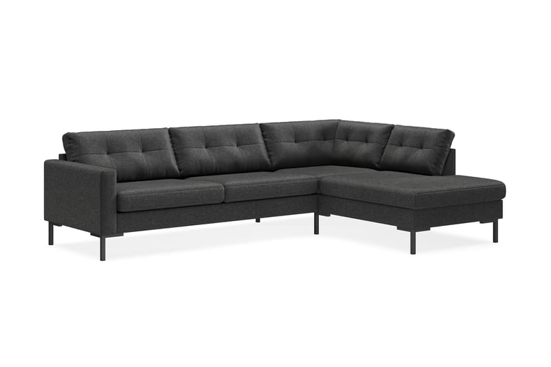 4-seters Sofa med Sjeselong Høyre Frillestad - Mørkegrå - Møbler - Sofaer - Sofaer med sjeselong - 4 seters sofa med divan