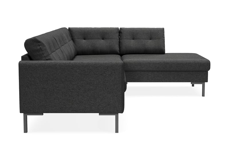 4-seters Sofa med Sjeselong Høyre Frillestad - Mørkegrå - Møbler - Sofaer - Sofaer med sjeselong - 4 seters sofa med divan