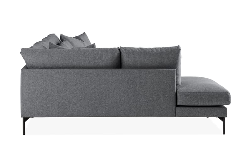 4-seters Sofa med Sjeselong Menard Venstre - Mørkegrå - Møbler - Sofaer - Sofaer med sjeselong - 4 seters sofa med divan