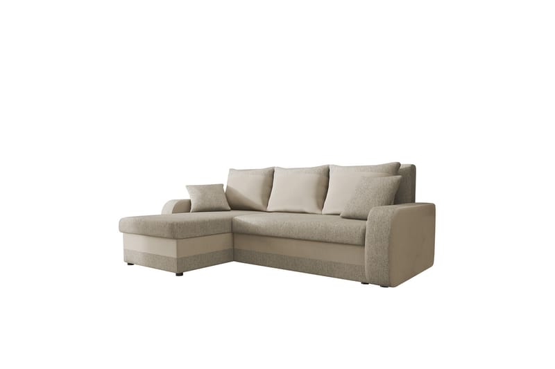 Alvared Sofa med Sjeselong 3-seter - Beige - Møbler - Sofaer - Sofaer med sjeselong - 3 seters sofa med divan