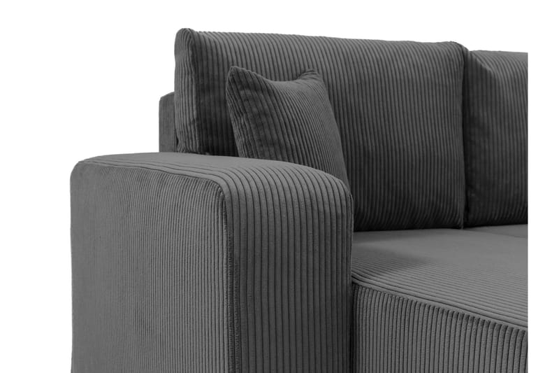 Barile Sofa med Divan 3-seter - Blå - Møbler - Sofaer - Sofaer med sjeselong - 3 seters sofa med divan