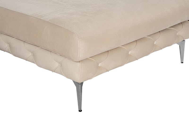 Canunda 3-seters Sofa med Høyre Sjeselong - Beige - Møbler - Sofaer - Sofaer med sjeselong - 3 seters sofa med divan