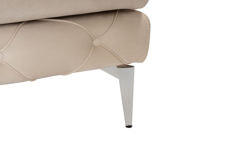 Canunda 3-seters Sofa med Høyre Sjeselong - Beige - Møbler - Sofaer - Sofaer med sjeselong - 3 seters sofa med divan