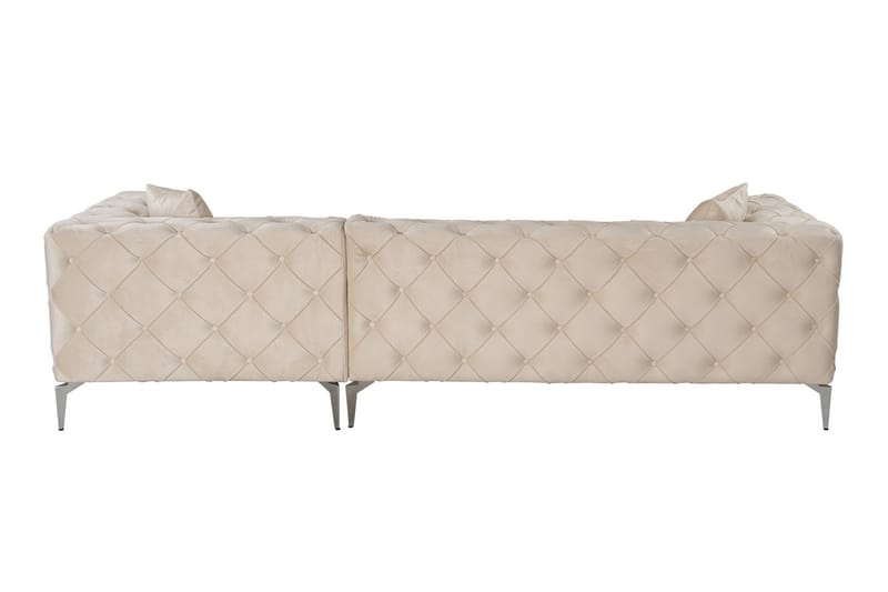 Canunda 3-seters Sofa med Høyre Sjeselong - Beige - Møbler - Sofaer - Sofaer med sjeselong - 3 seters sofa med divan