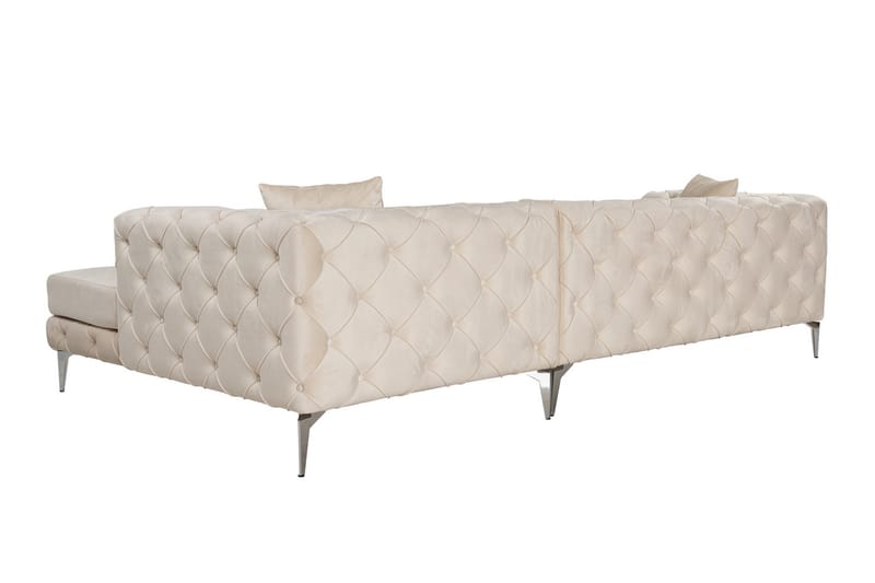 Canunda 3-seters Sofa med Høyre Sjeselong - Beige - Møbler - Sofaer - Sofaer med sjeselong - 3 seters sofa med divan