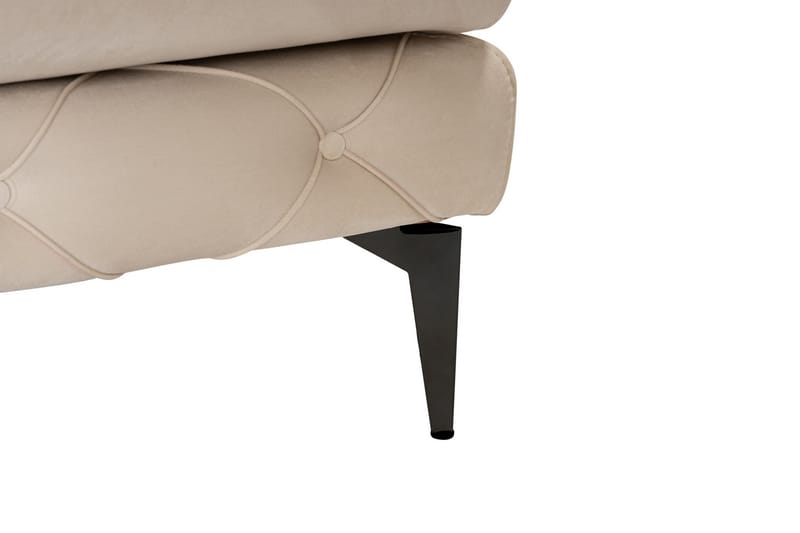 Canunda 3-seters Sofa med Høyre Sjeselong - Beige - Møbler - Sofaer - Sofaer med sjeselong - 3 seters sofa med divan