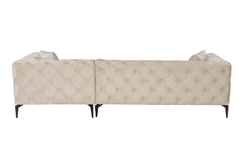 Canunda 3-seters Sofa med Høyre Sjeselong - Beige - Møbler - Sofaer - Sofaer med sjeselong - 3 seters sofa med divan