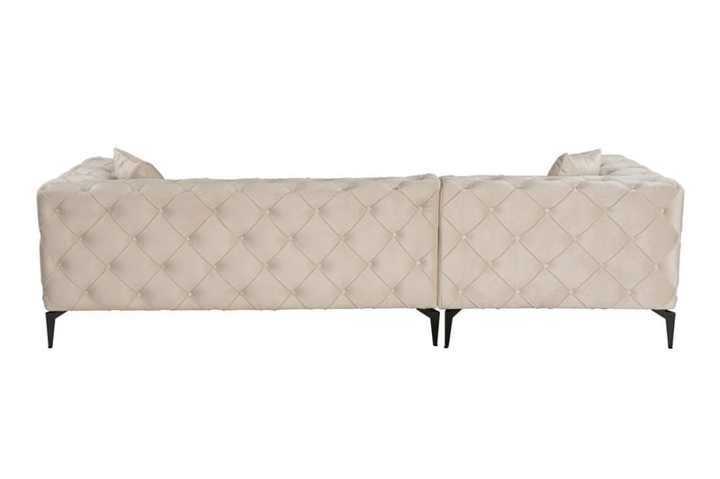 Canunda 3-seters Sofa med Venstre Sjeselong - Beige - Møbler - Sofaer - Sofaer med sjeselong - 3 seters sofa med divan