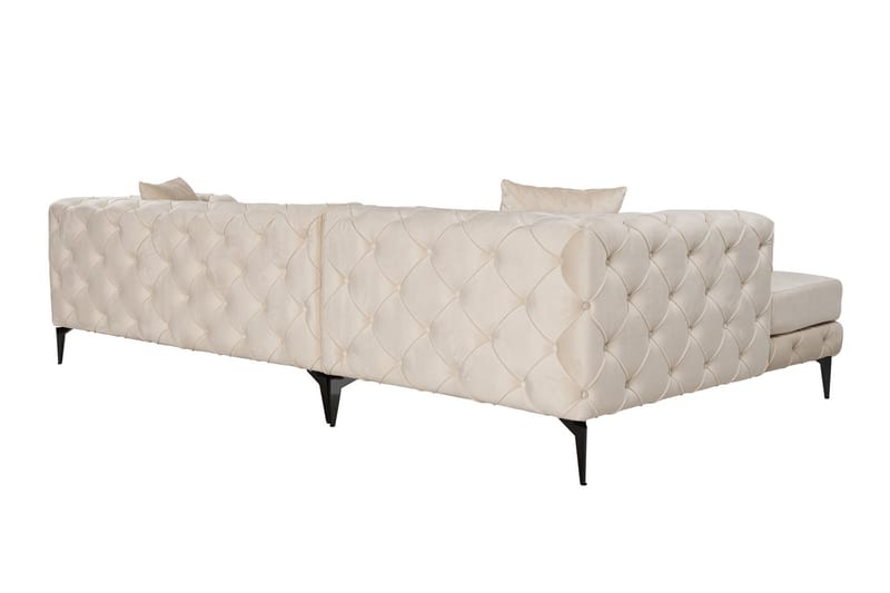 Canunda 3-seters Sofa med Venstre Sjeselong - Beige - Møbler - Sofaer - Sofaer med sjeselong - 3 seters sofa med divan