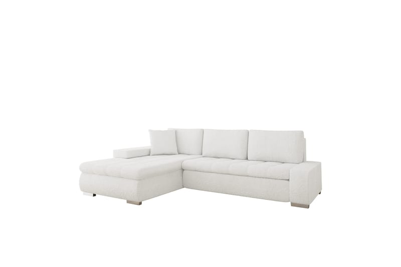 Cerys Sofa med Divan 3-seter - Hvit - Møbler - Sofaer - Sofaer med sjeselong - 3 seters sofa med divan