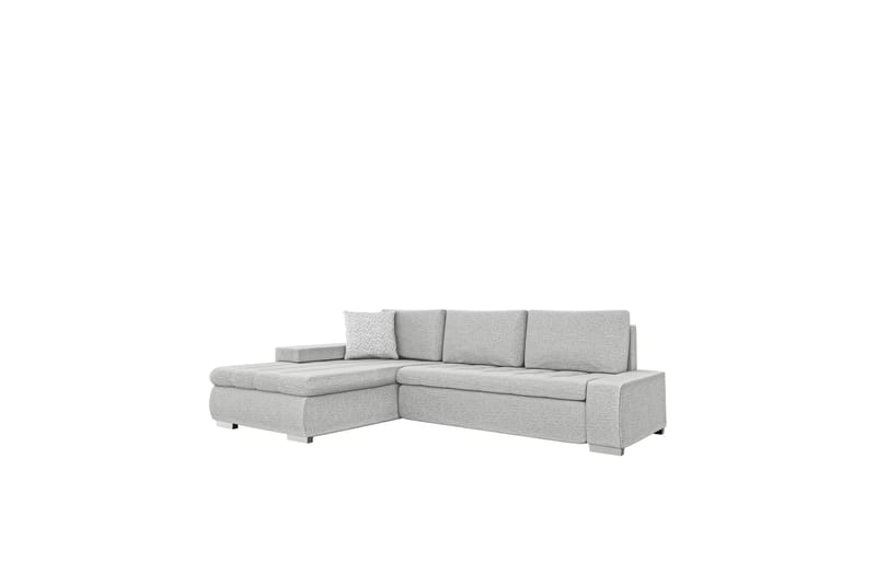 Cerys Sofa med Divan 3-seter - Lys grå - Møbler - Sofaer - Sofaer med sjeselong - 3 seters sofa med divan