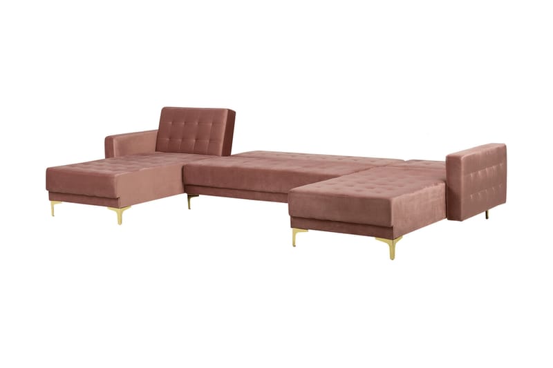 Divansofa Aberdeen 348 cm - Rosa - Møbler - Sofaer - Sofaer med sjeselong