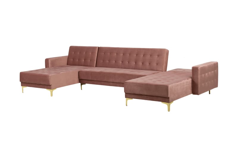 Divansofa Aberdeen 348 cm - Rosa - Møbler - Sofaer - Sofaer med sjeselong