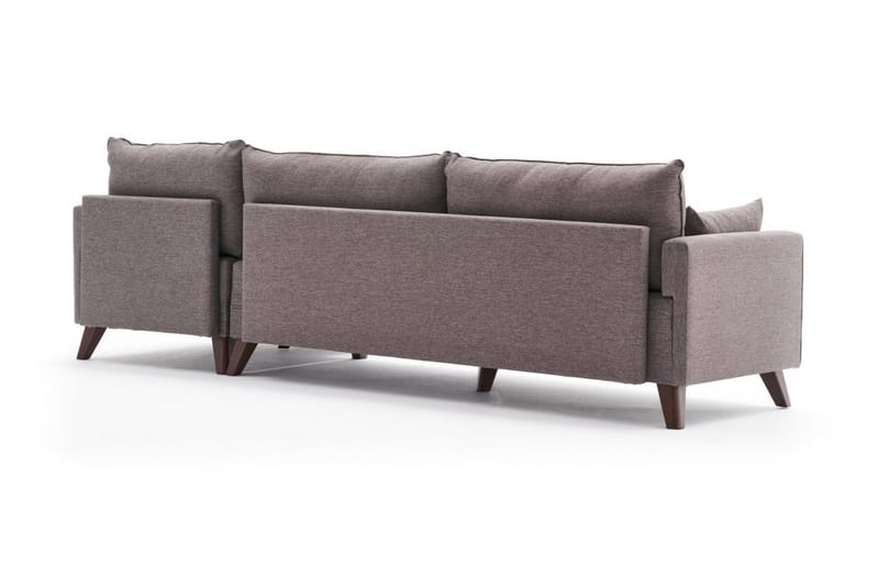 Divansofa Burundi Höger - Brun - Møbler - Sofaer - Sofaer med sjeselong - 4 seters sofa med divan