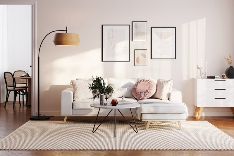 Divansofa Haga Compact Vendbar Lin - Beige - Møbler - Sofaer - Sofaer med sjeselong