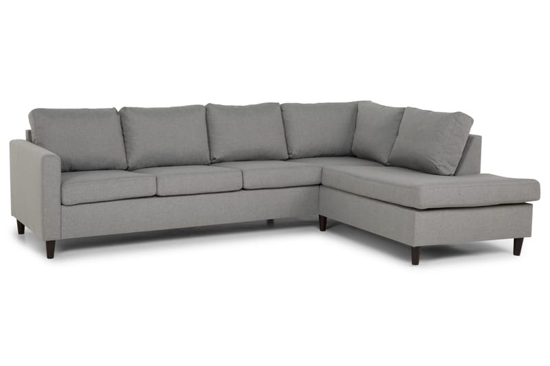 Divansofa Yen 4-seter Høyre - Lysgrå - Møbler - Sofaer - Sofaer med sjeselong - 4 seters sofa med divan