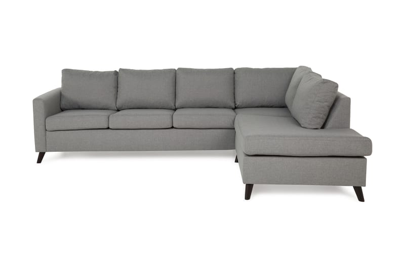 Divansofa Yen 4-seter Høyre - Lysgrå - Møbler - Sofaer - Sofaer med sjeselong - 4 seters sofa med divan