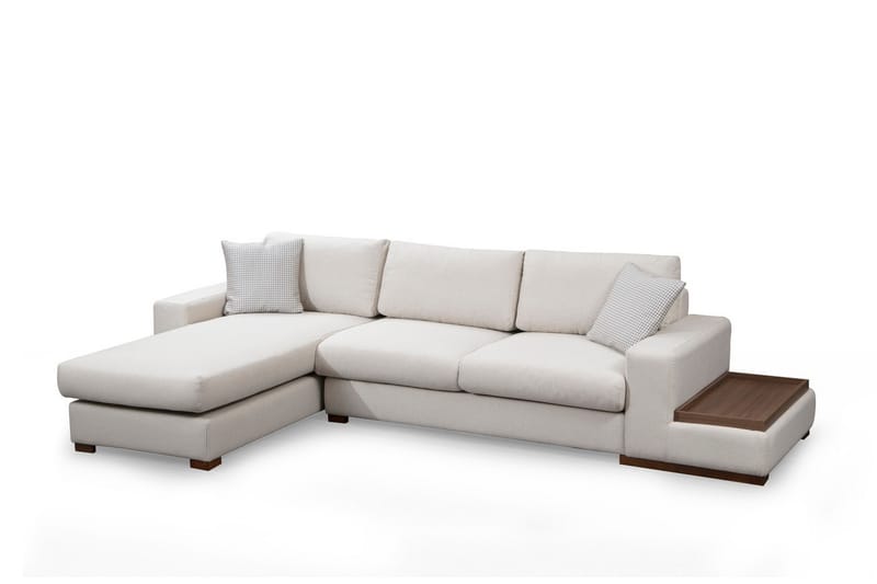 Divansofa  Portiella - Beige - Møbler - Sofaer - Sofaer med sjeselong