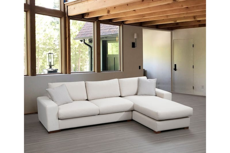 Divansofa  Portiella - Beige - Møbler - Sofaer - Sofaer med sjeselong