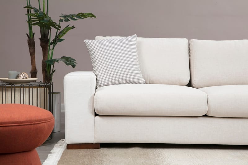 Divansofa  Portiella - Beige - Møbler - Sofaer - Sofaer med sjeselong