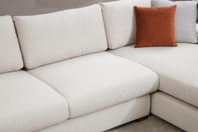 Divansofa  Portiella - Beige - Møbler - Sofaer - Sofaer med sjeselong