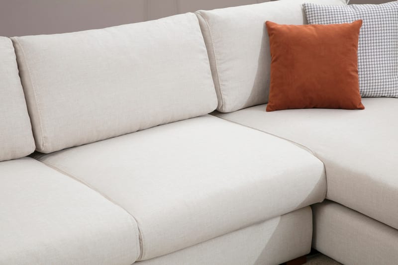 Divansofa  Portiella - Beige - Møbler - Sofaer - Sofaer med sjeselong