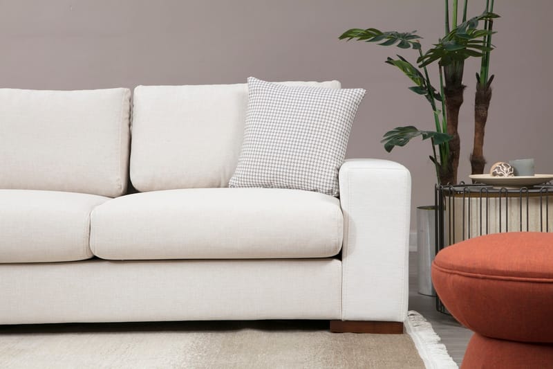 Divansofa  Portiella - Beige - Møbler - Sofaer - Sofaer med sjeselong