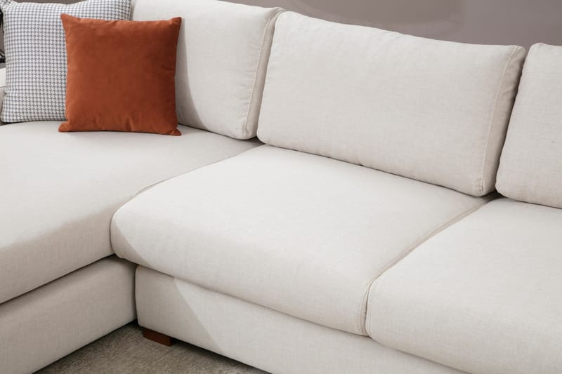 Divansofa  Portiella - Beige - Møbler - Sofaer - Sofaer med sjeselong