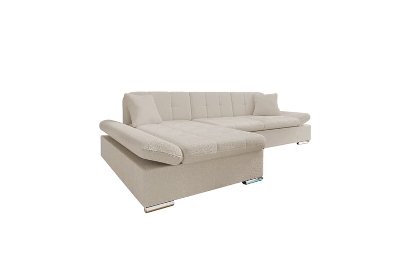 Djerra Sofa med Divan 3-seter - Beige - Møbler - Sofaer - Sofaer med sjeselong - 3 seters sofa med divan