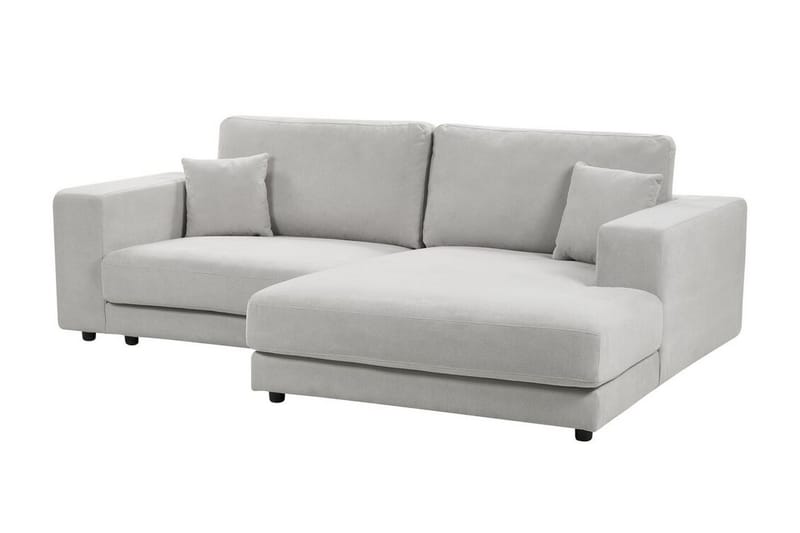 Ersi Sofa med Sjeselong 3-seter - Grå/Svart - Møbler - Sofaer - Sofaer med sjeselong - 3 seters sofa med divan