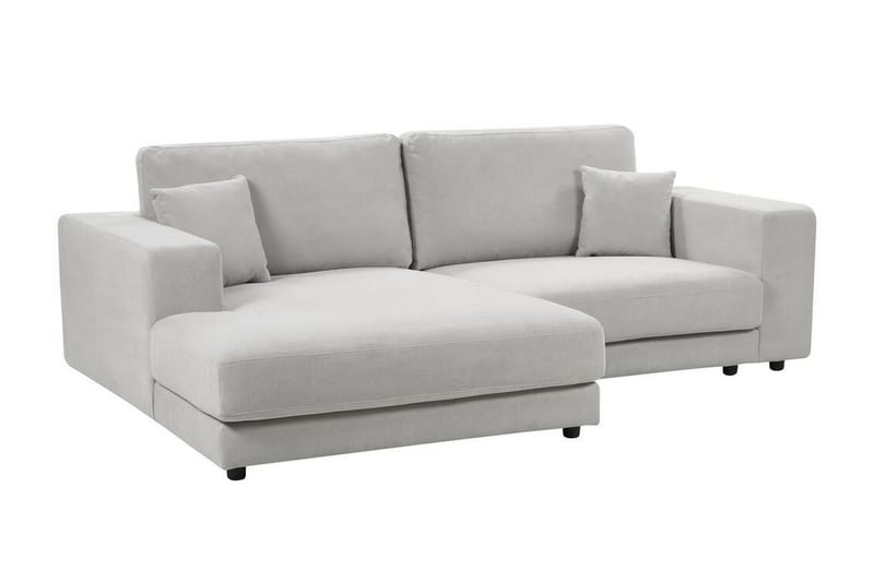 Ersi Sofa med Sjeselong 3-seter - Grå/Svart - Møbler - Sofaer - Sofaer med sjeselong - 3 seters sofa med divan