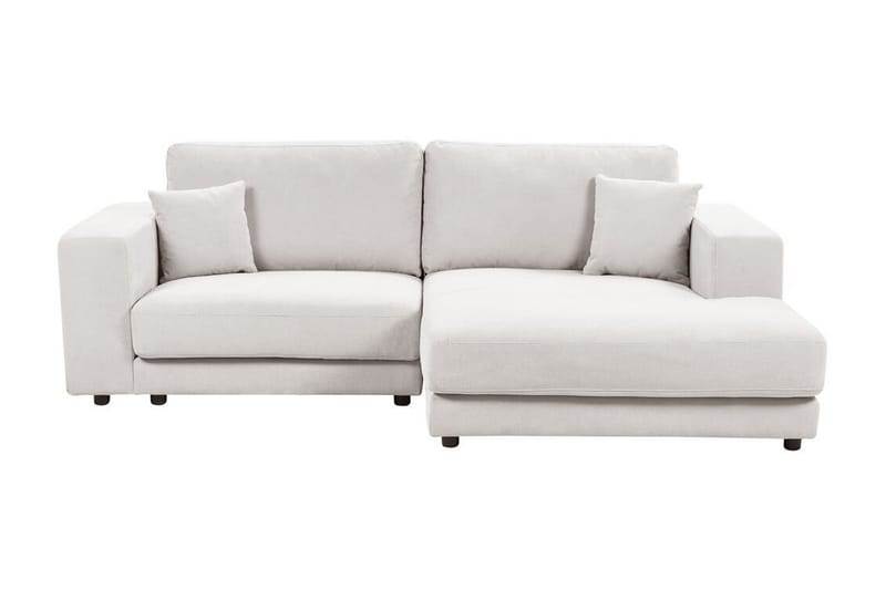 Ersi Sofa med Sjeselong 3-seter - Hvit/Svart - Møbler - Sofaer - Sofaer med sjeselong - 3 seters sofa med divan