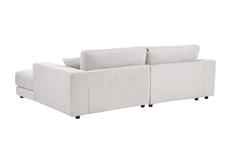 Ersi Sofa med Sjeselong 3-seter - Hvit/Svart - Møbler - Sofaer - Sofaer med sjeselong - 3 seters sofa med divan