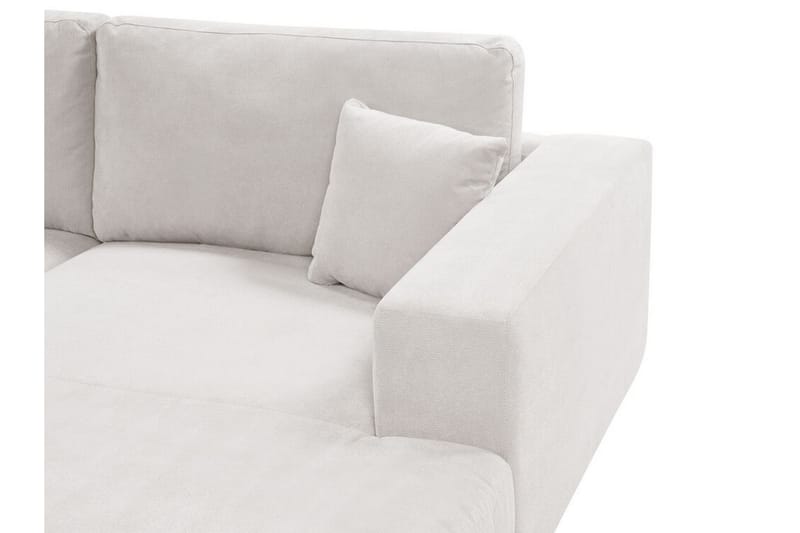 Ersi Sofa med Sjeselong 3-seter - Hvit/Svart - Møbler - Sofaer - Sofaer med sjeselong - 3 seters sofa med divan