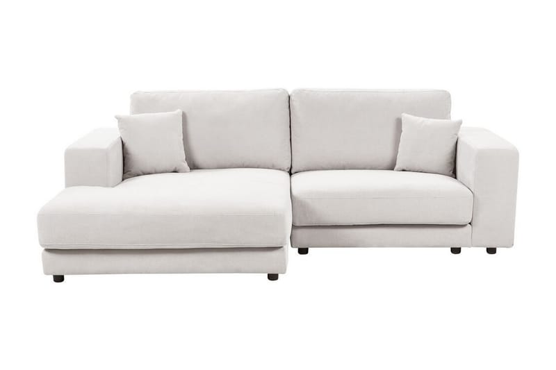 Ersi Sofa med Sjeselong 3-seter - Hvit/Svart - Møbler - Sofaer - Sofaer med sjeselong - 3 seters sofa med divan