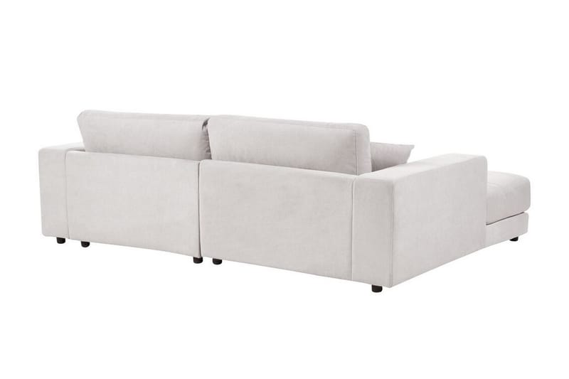 Ersi Sofa med Sjeselong 3-seter - Hvit/Svart - Møbler - Sofaer - Sofaer med sjeselong - 3 seters sofa med divan