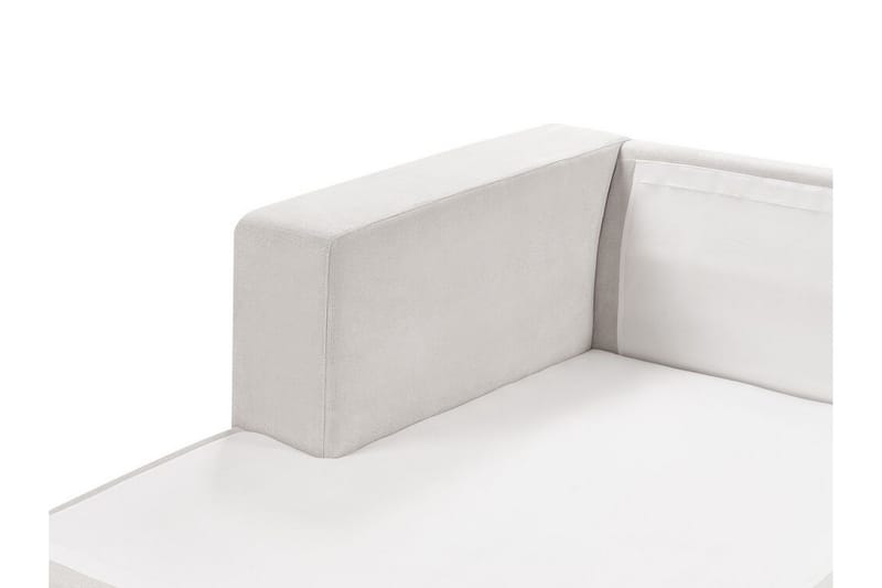 Ersi Sofa med Sjeselong 3-seter - Hvit/Svart - Møbler - Sofaer - Sofaer med sjeselong - 3 seters sofa med divan