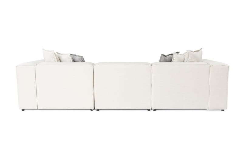 Fahmida Sofa med Sjeselong 3-seter - Ecru - Møbler - Sofaer - Sofaer med sjeselong - 3 seters sofa med divan