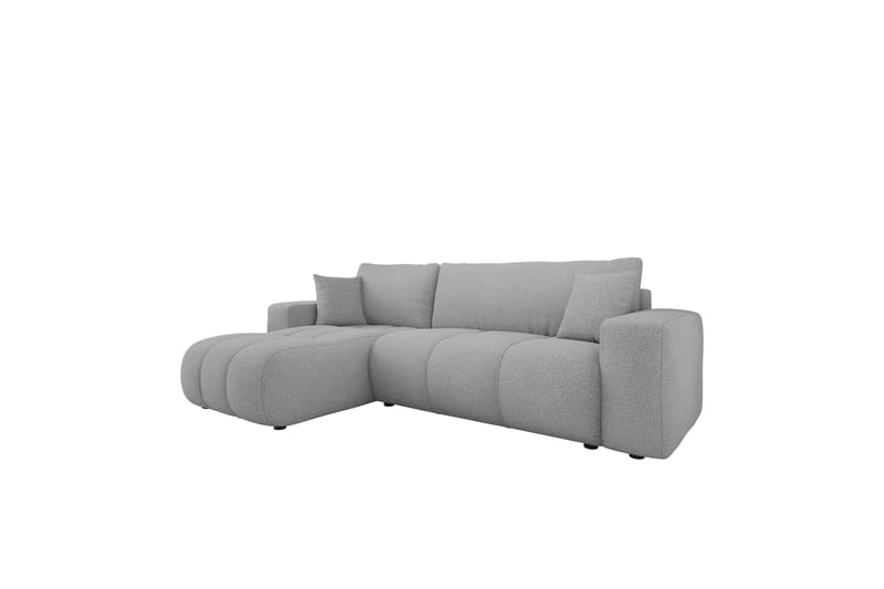 Flo Sovesofa med Sjeselong 3-seter - Lys grå - Møbler - Sofaer - Sofaer med sjeselong - 3 seters sofa med divan